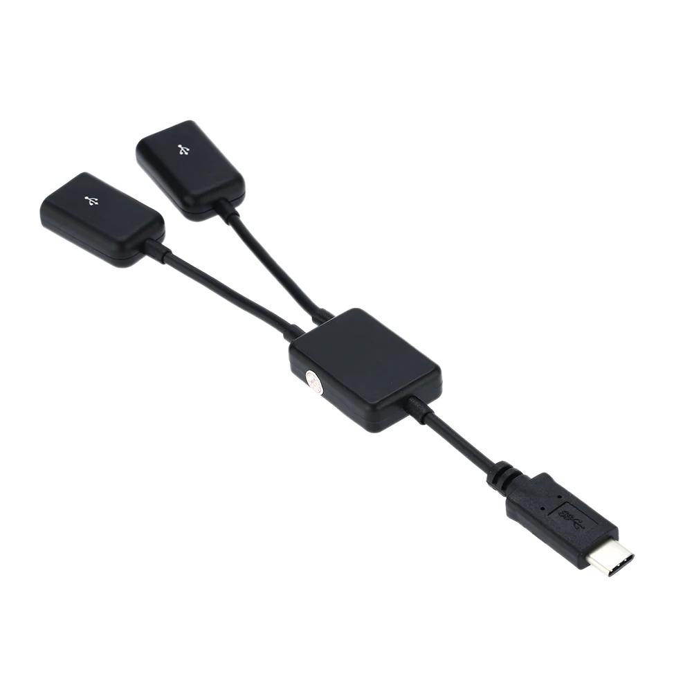 Портативный USB 3 1 Type C к двойному 2 0 портам адаптер конвертер для нового 12 дюймов
