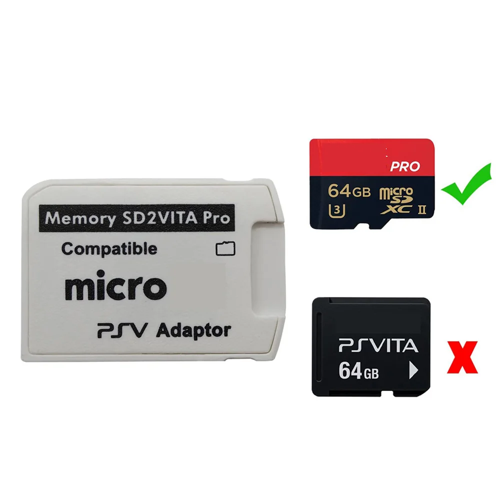 Адаптер V5.0 SD2VITA PSVSD Pro для PS Vita Henkaku 3 60 Micro SD карта памяти TF система | Электроника