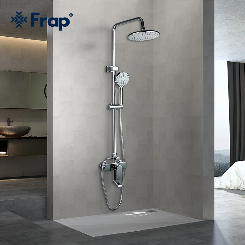 Набор смесителей для душа Frap кран ванны дождевой Душ хромированная насадка с