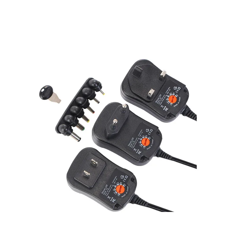 Адаптер 3V 4,5 V 5V 6V 7,5 V 9V 12V 2A 2.5A AC DC Регулируемый адаптер питания Универсальное зарядное устройство для светодиодной ленты 30W SP 500ma