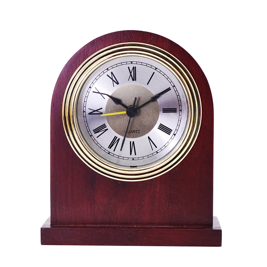 Деревянные настольные часы в винтажном стиле прикроватный будильник с повтором