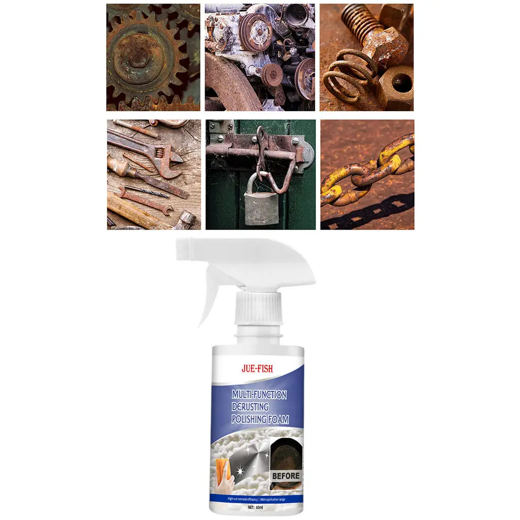 

60ml Foam Cleaner Polishing Spray Car Kitchen Household Grease Cleaner Detergent Cleaning Spray