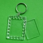 Брелок для ключей, с акриловой вставкой, фоторамкой, 3 шт.