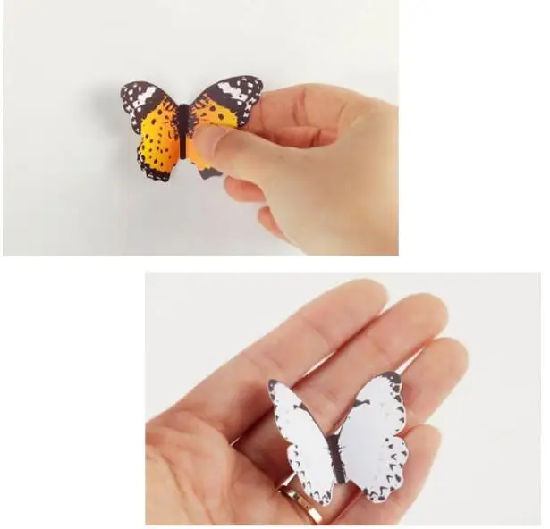 

18pcs Wall Stickers 3D Cardboard Butterfly Wallpaper PVC Waterproof Decorative