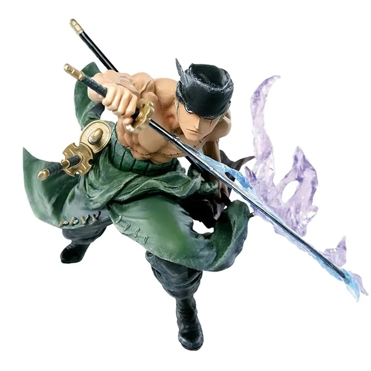 В наличии Banpresto Одна деталь Ichibansho фигурка ророноа Зоро из ПВХ движущаяся модель