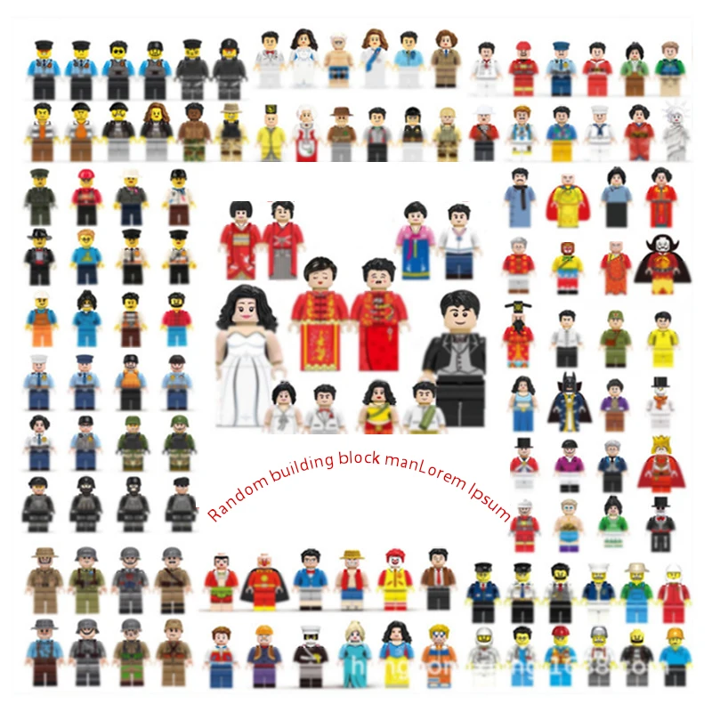 

Конструктор домашний классический для друзей и семьи, совместимый с военным аниме, Классические блоки Moc, фигурки героев, детские игрушки, р...