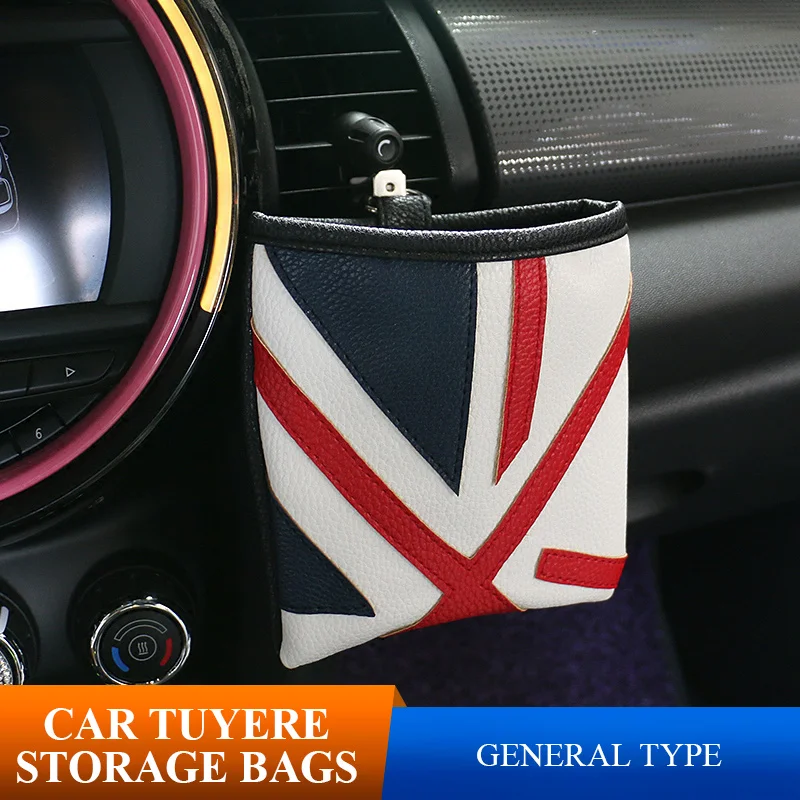 

1Pcs Big Size Car Air Outlet Storage Bag Organizer Cell Phone Pocket Holder Pouch Box Car Styling For Mini Cooper Countryman