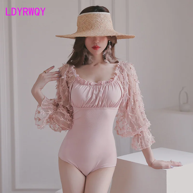 

LDYRWQY Новый Розовый Модный сексуальный купальник-бикини из полиэстера