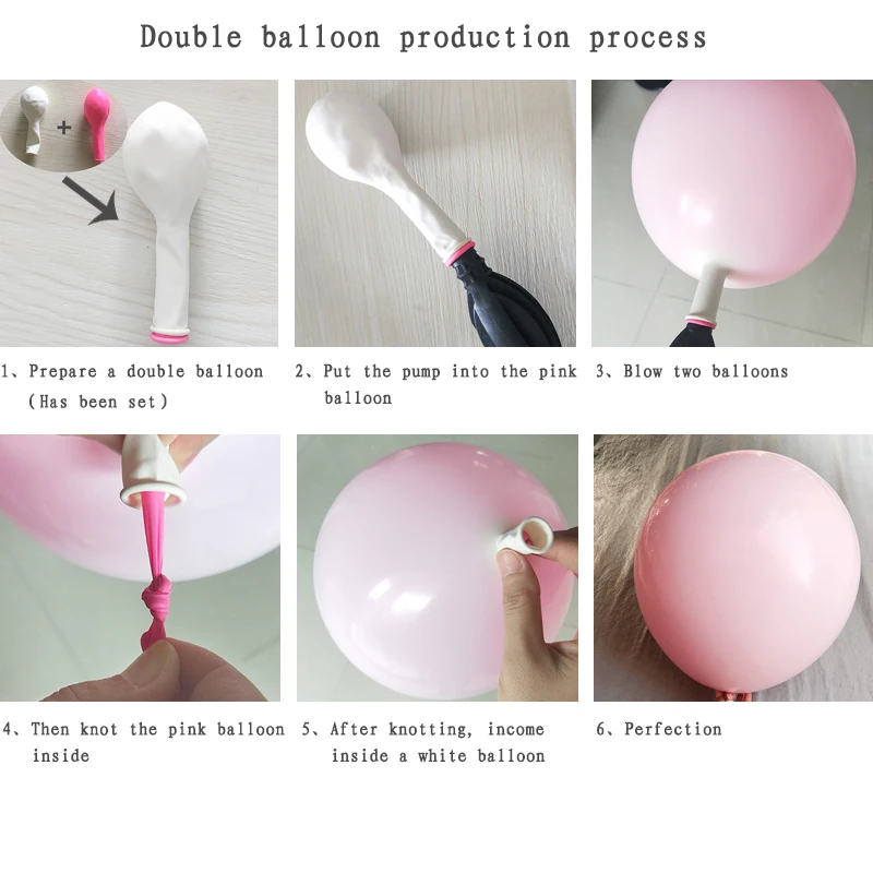 78 шт. DIY двойные Пастельные Детские розовые латексные шары 4D шар гирлянда Арка