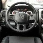 По индивидуальному заказу DIY ручной работы чехол рулевого колеса автомобиля Черный углеродного волокна Черная замша кожа для Dodge Оперативная память СПОРТ 2010-2017