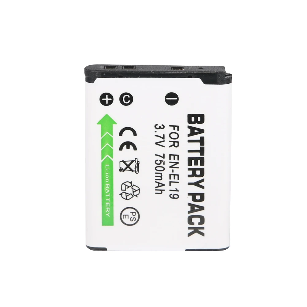 2 шт./лот 1200 мАч EN EL19 RU ENEL19 батарея для камеры Nikon S2500 S100 S2600 S3100 S3200 S3300 S4100 S4200 S4300