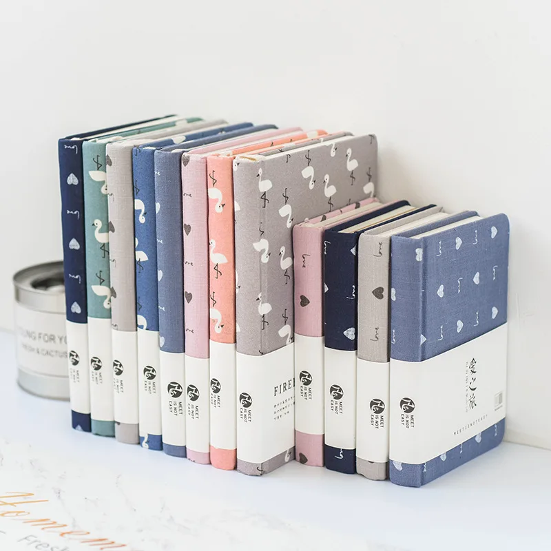 New Listing Floral Cloth Hard Cover Notebook Creative Fashion Diary Student Stationery | Канцтовары для офиса и дома