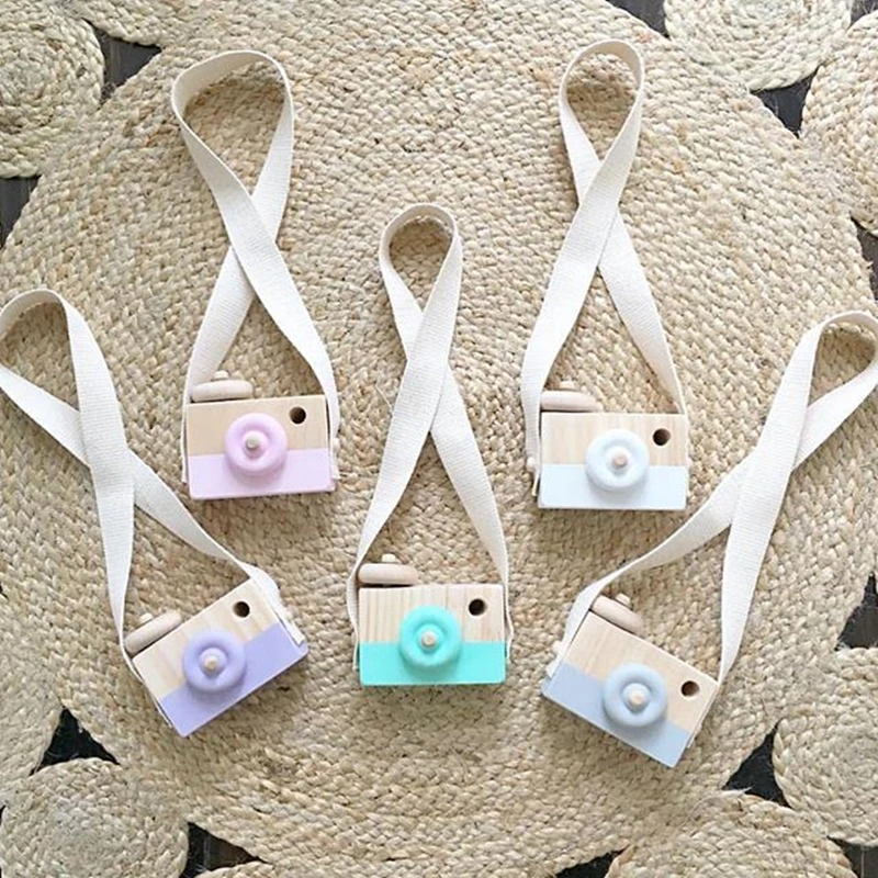 Детская симпатичная деревянная камера детская подвесная реквизит для