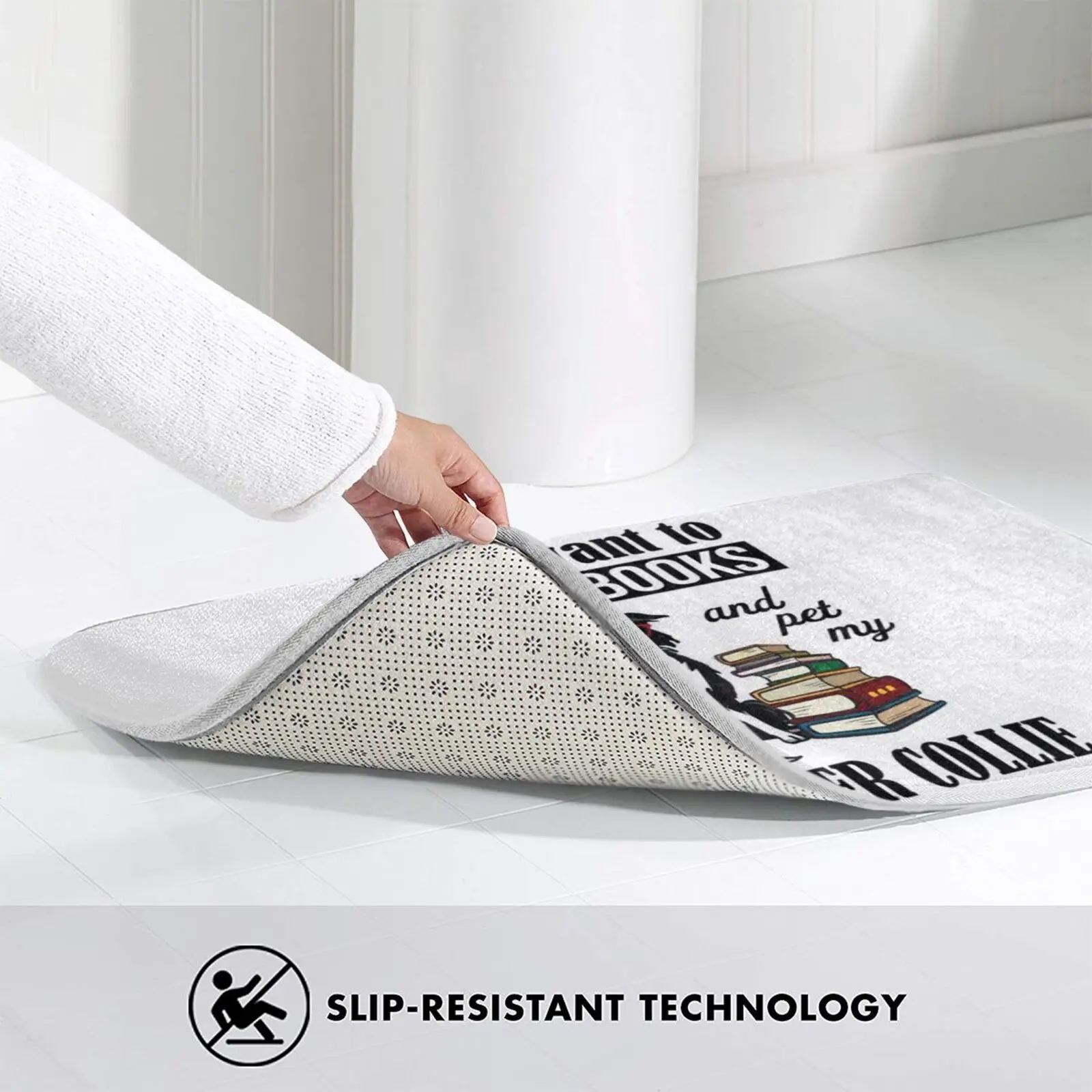 Border Collie Коврик для пола противоскользящий коврик для ковра Ковры для пола Спальня Мама Папа.