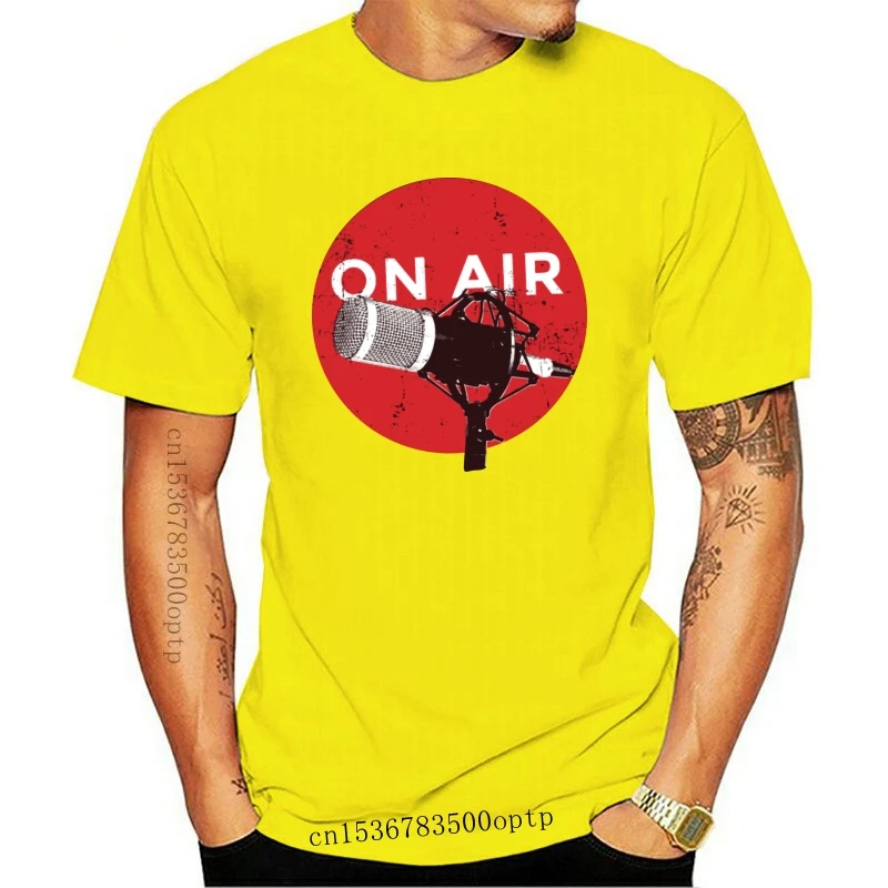 

New Micro On Air - Music Sound Studio Men'S T-Shirt Free Shipping Tops Tee Shirt
