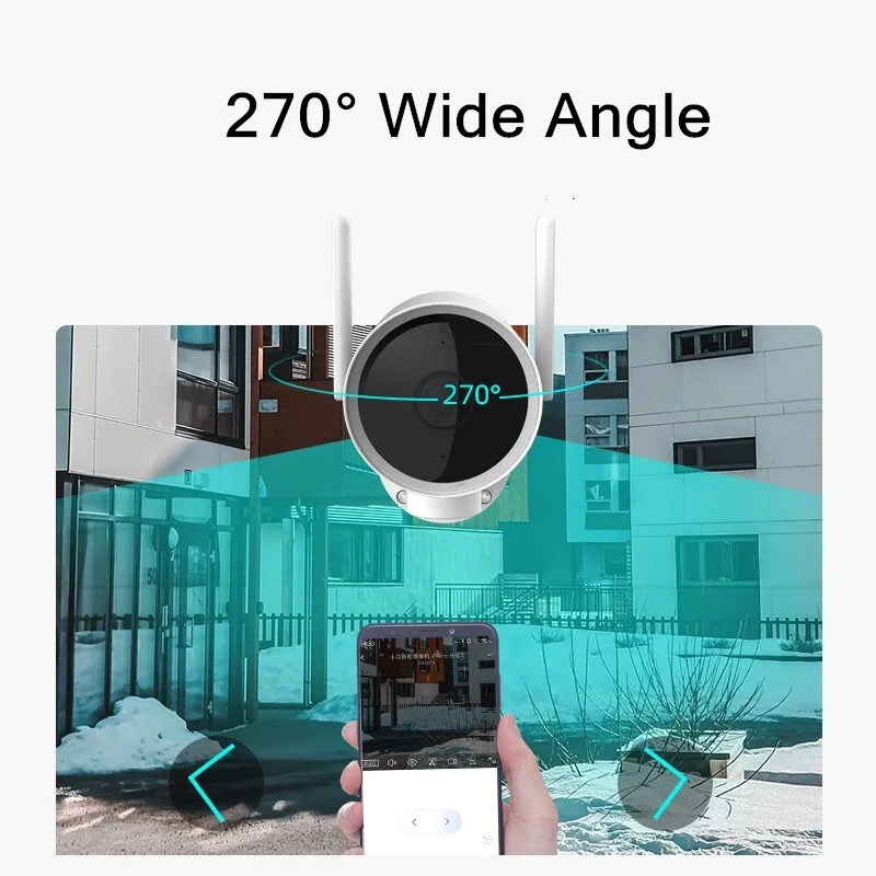 XIAOMI Mijia N1 1080P умная IP камера ИК ночная версия IP66 Водонепроницаемая 270 ° PTZ WiFi наружная камера безопасности Поддержка Mi Home APP