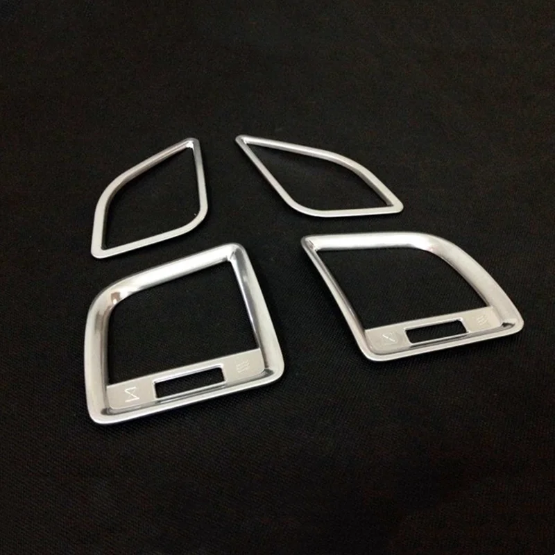 

For Mazda CX5 CX-5 2013 2014 2015 2016 ABS Internal Air Conditioning Vent Trim Car Styling Stickers Automobiles Accessories 4pcs