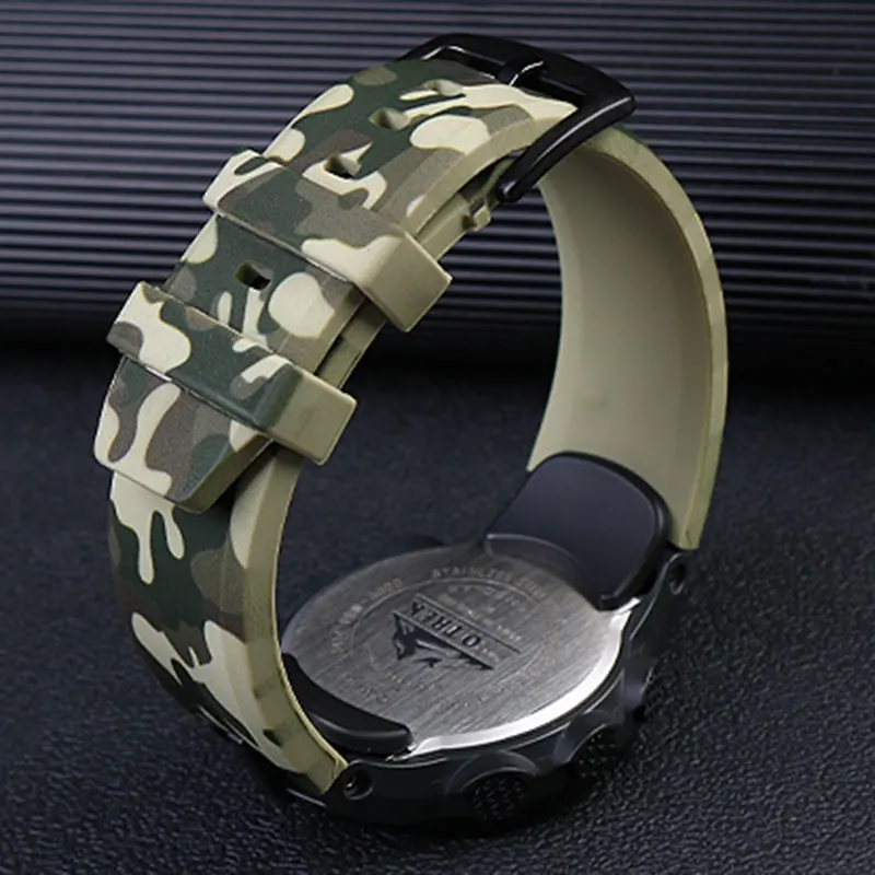 Силиконовый ремешок для часов PROTREK series Casio prw-3000 3100 6000 6100y силиконовый из смолы с