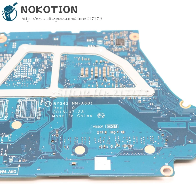 NOKOTION для Lenovo Yoga 700-14ISK материнская плата ноутбука SR2EY I5-6200U CPU BYG43 NM-A601 5B20K41654 основная