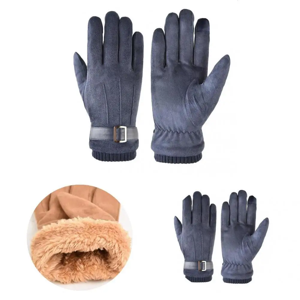 

Износостойкие однотонные теплые перчатки, 1 пара, легкие мужские перчатки с закрытыми пальцами для катания на лыжах