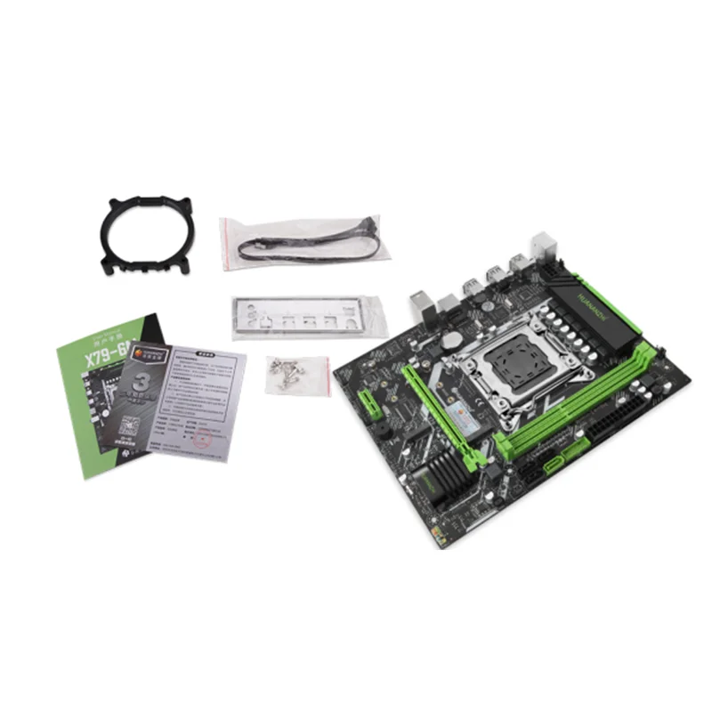 Материнская плата HUANANZHI X79-6M DDR3 RECC NON-ECC память NVME USB3.0 процессор C2/V1/V2 Intel XEON E5 LGA2011