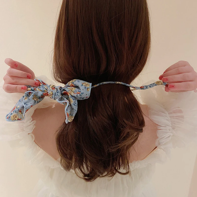 

Vintage Hairpin Bun Hairstyle Hair Stick Women Elegant Hair Scrunchies Flower Hair Maker Tools Hair Accessories Bow Casual