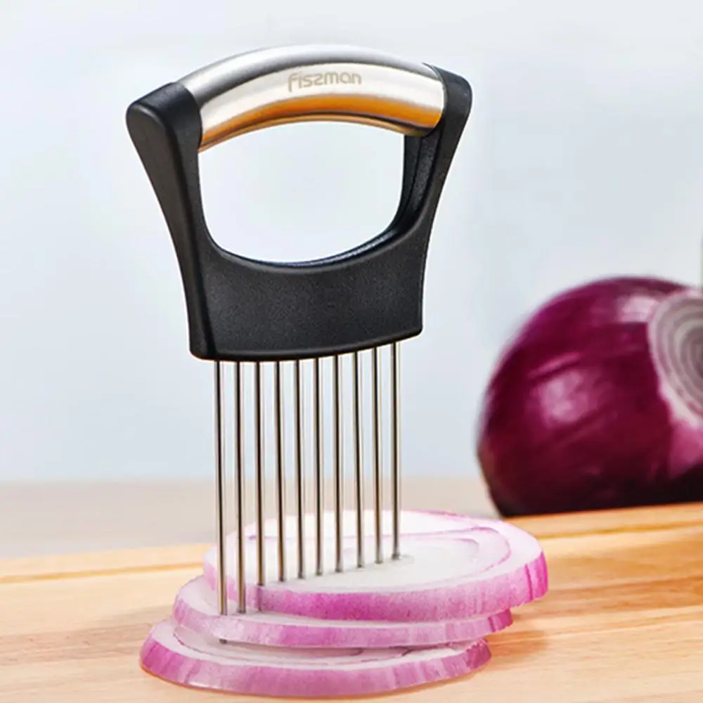 Fissman держатель лука вилка из нержавеющей стали для резки томатов резак