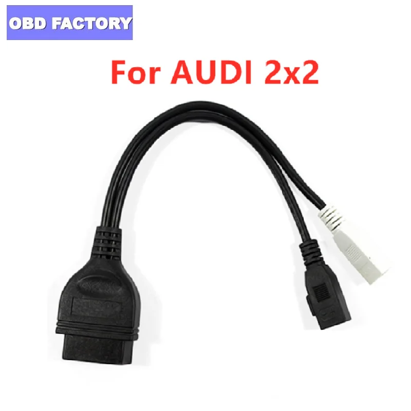 Переходник OBD 2P + на 16 контактов для Audi 2x2 Адаптер VAG COM трансферный разъем