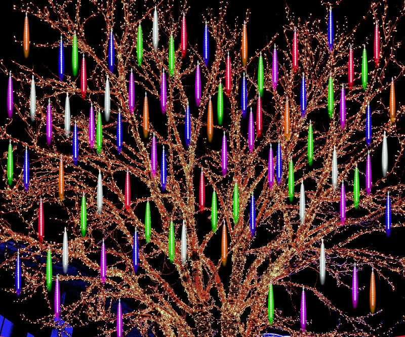 Рождественская гирлянда для метеоритного душа 8 шт./лот 45 см ниспадающий дождь