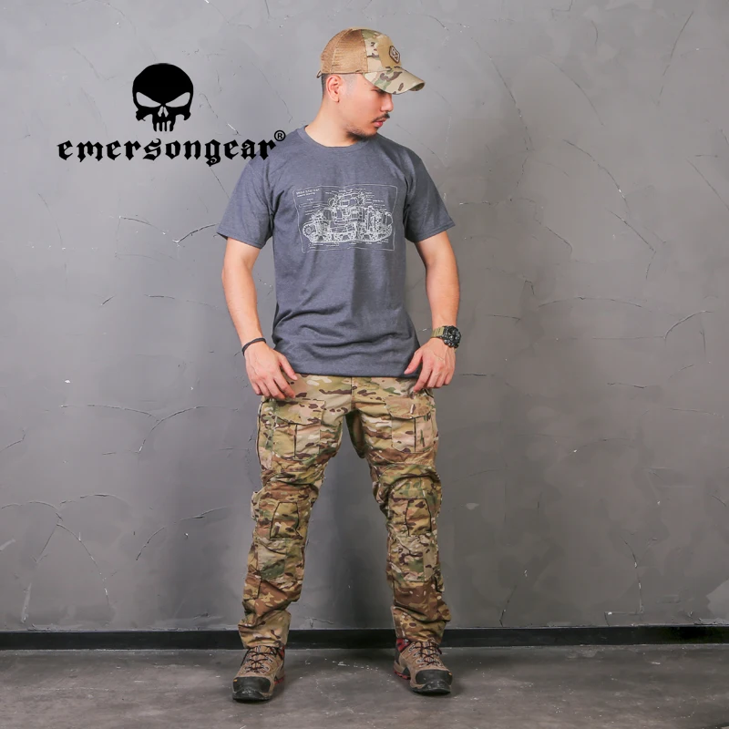 

EMERSONGEAR Tactical Fashion Casual Shirt Sports Mens T-shirt Home Outdoor Culture Tshirt Daily Casual Camping Combat SG