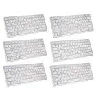 Беспроводная клавиатура с 78 клавишами, совместимая с Bluetooth, ультратонкая русскаянемецкаяКорейскаяиспанскаяфранцузскаяарабская клавиатура для PadWindows OS