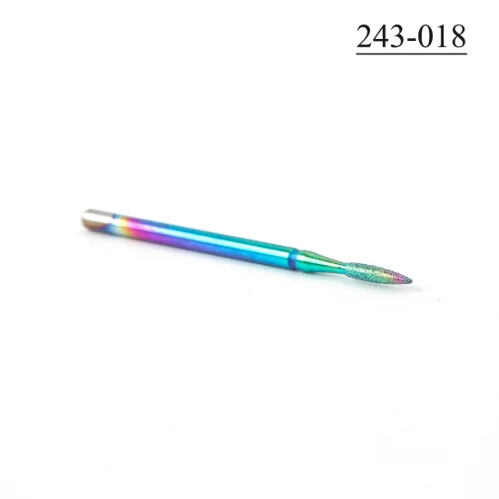 243-018 STZ, 1 шт., фрезы для маникюра, алмазные сверла для ногтей, фрезы с шариковым пламенем, роторная шлифовальная машина для удаления кутикулы, инструменты для ногтей#1514-3 - Цвет: 243-018