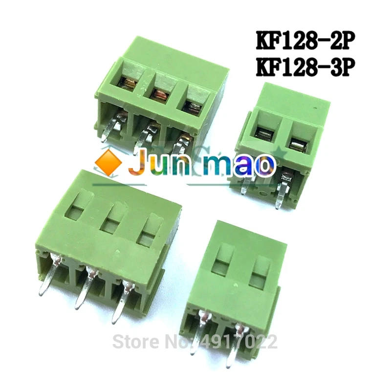 10 шт. 5 мм 2 штифта P PCB Клеммная колодка соединители 300 В 10A DG128 KF128 KF128-2P KF128-3P 3PIN 3P шаг: