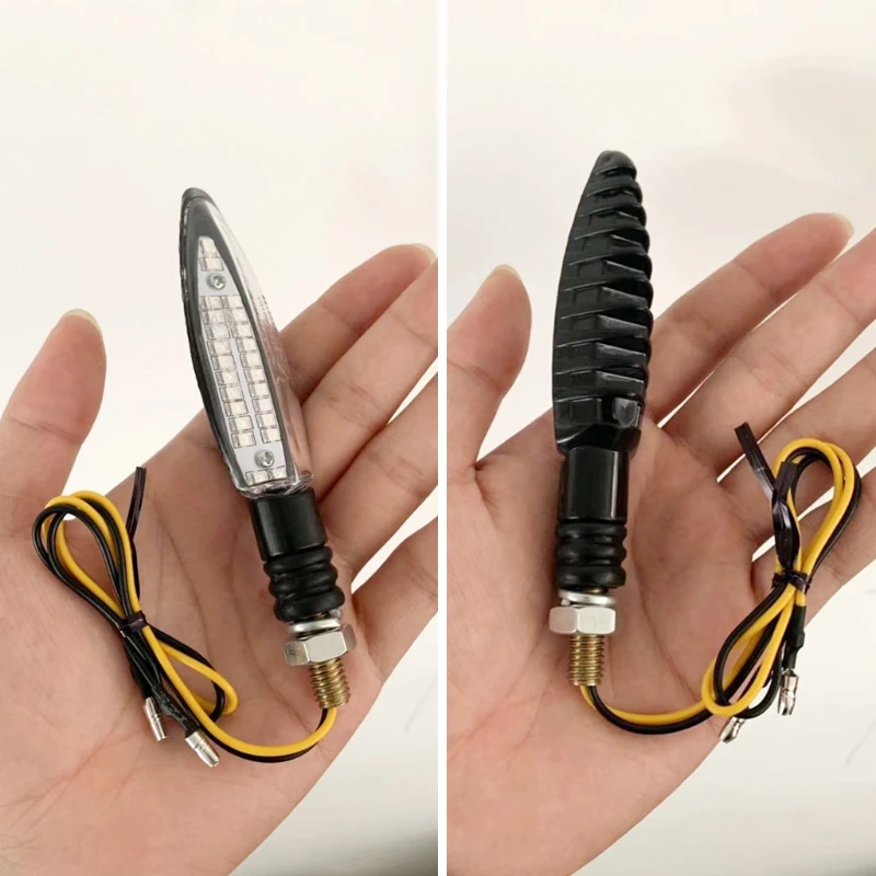 

2pcs LED Turn Signal Light Motorcycle Signal Light E24 Built LED Flashing Relay