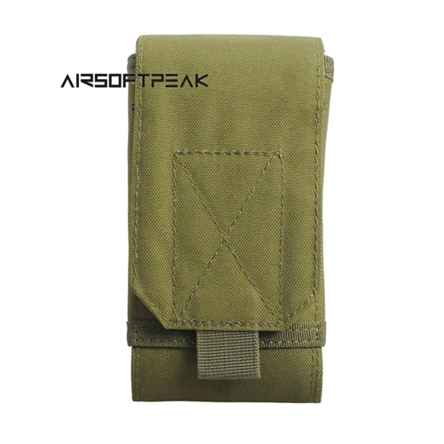Green AIRSOFTPEAK 600D тактические Спортивные сумки Molle 5,5 дюймов поясные сумки для охоты и пеших прогулок EDC сумка для мобильного телефона сумка для аксессуаров - Цвет: Green