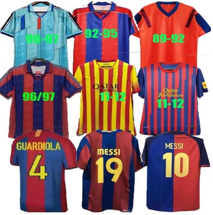 

11991 1992 Retro Football Jersey Home Messi 10 Football Jersey Camiseta Uniform Wear and Spot
