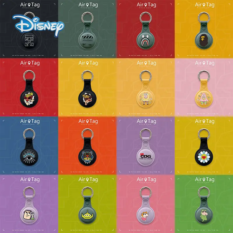 

New Disney Cartoon cover for Apple Airtag Case Soft Silicone Air Tag Keychain Protective Cover For Apple Position Tracking