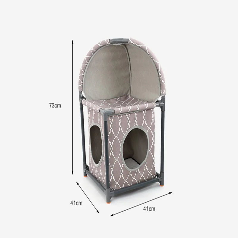 DIY Съемная двухслойная кошечка для кошек дышащая мягкая лазания спальная кровать