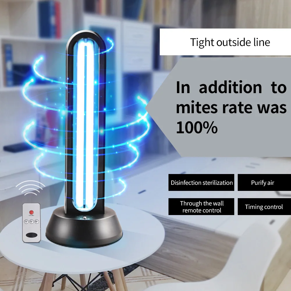 

Onever Portable UV Sterilization Lamp Antibacterial Disinfectant Light Ozone Germicidal Lamp With Remote Control For Car