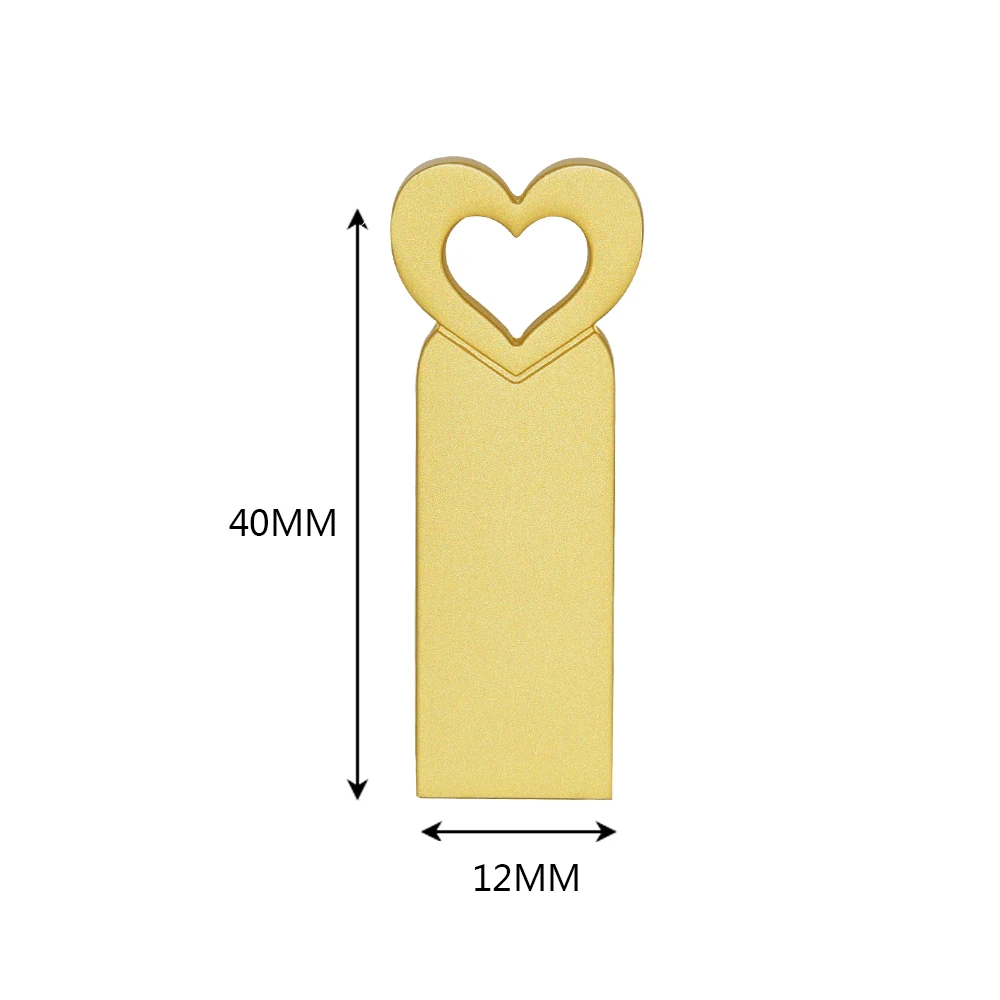 

10pcs/lot metal USB flash drive heart-shaped pendrive 4GB 8GB 16GB 32GB 64GB USB stick flash memory stick bulk custom logo gift