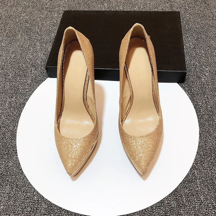 2020 весенние женские сверкающие блестящие туфли с подвесными камнями Туфли