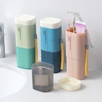 1pcs creativity toothbrush storage box portable trave hiking household wash cup toothbrush box bathroom storage box accessorie