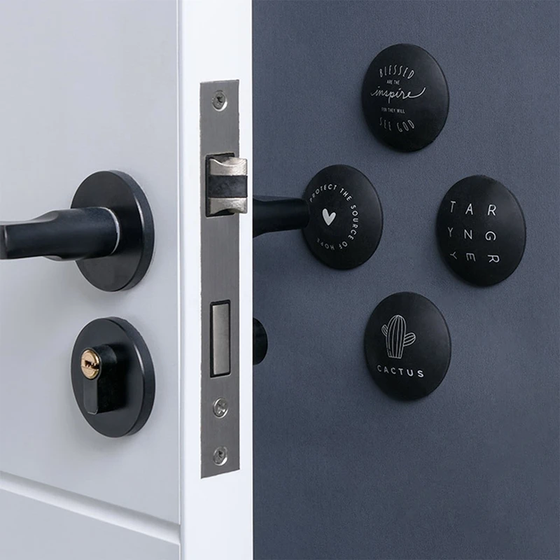 4 шт. дверная ручка Краш Pad резиновая замок бампер Защита стопор бесшумные дверные