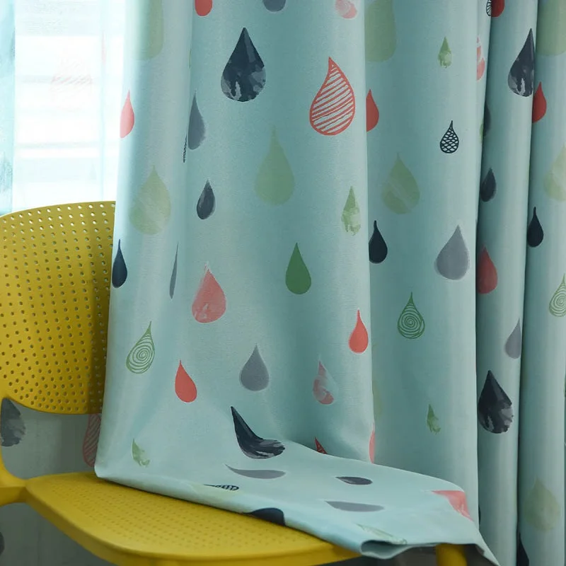 Светонепроницаемые шторы с мультяшным рисунком для спальни и парусной клади