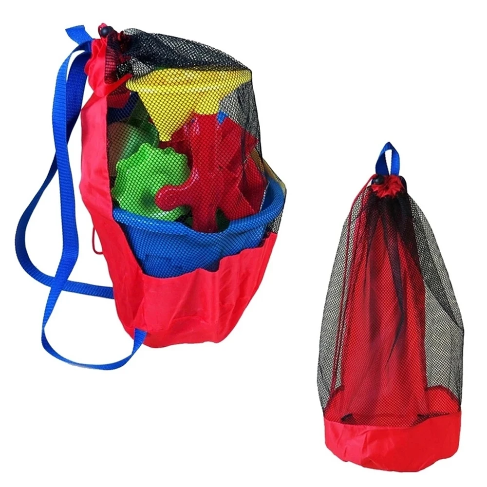 

Outdoor Swimming Beach Bag Swimming Bag Foldable Mesh Children Beach Toy Organizer Baskets Storage Backpack For Kids Summer