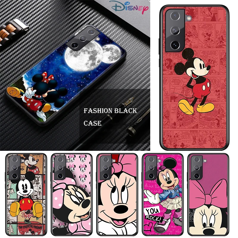 

Mickey Mouse For Samsung Galaxy S21 S10 S10E S9 S8 S7 Note 20 10 9 8 Ultra 5G Plus Edge Pro Black Phone Case