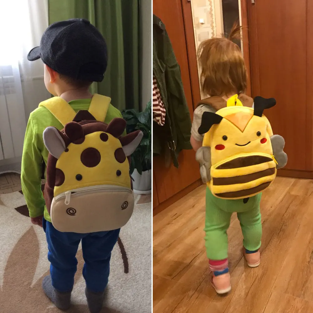 

2020 3D Cartoon Plush Children Backpacks kindergarten Schoolbag Animal Kids Backpack Children School Bags Girls Boys Backpacks