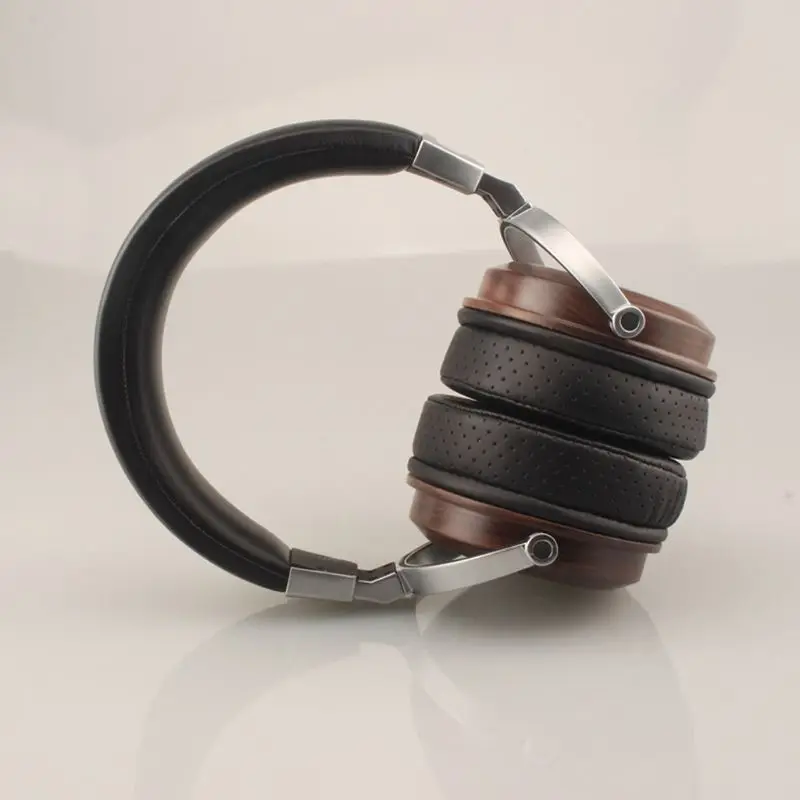 

3.5mm Stereo Wooden Over-ear Earphone Headphone Headset for PC Cellphone Tablet