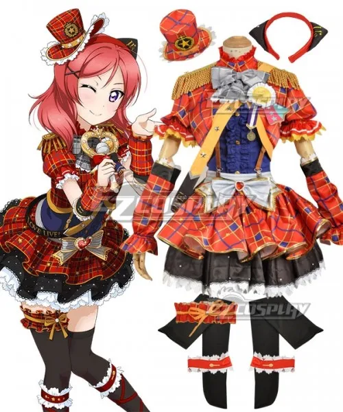 Love Live! Отлично! Трансформированных Idol Маки Nishikino вечерние фестивальное платье