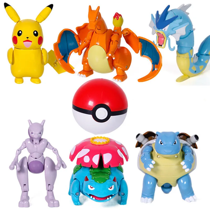 

Pokemon Variant Toys Model Pikachu Jenny Turtle Pocket Monsters Pokemon Toys Action Figure Toy Christmas Halloween Gift